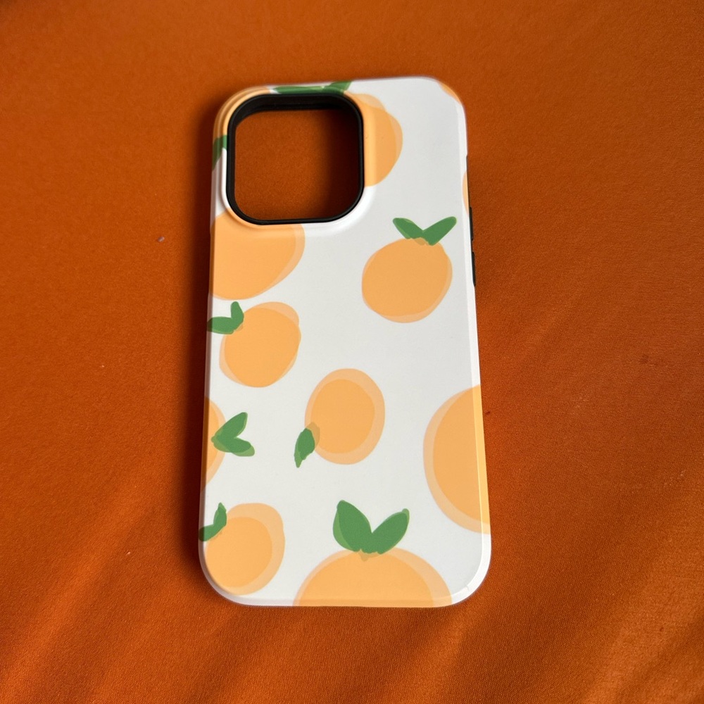 Orange iPhone 14 Pro case